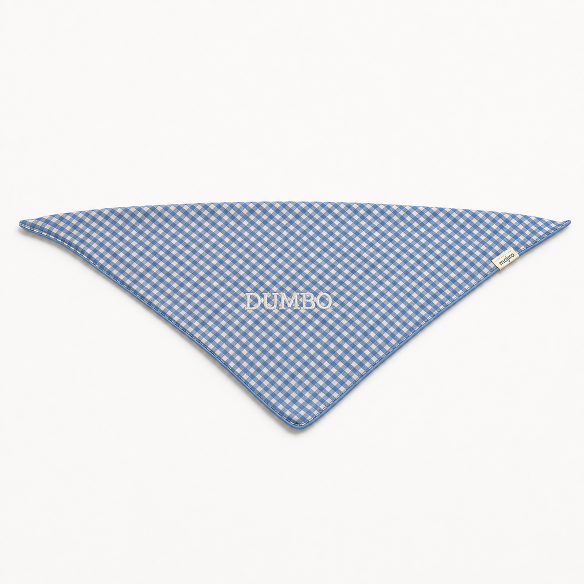 Personalised Embroidered Gingham Pet Bandana