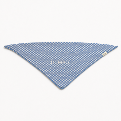 Personalised Embroidered Gingham Pet Bandana